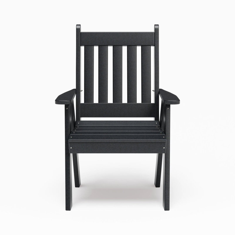  Chaise en poly Franklin, noir, Noir