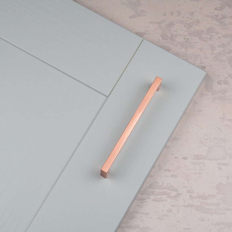 Satin Copper Square D-Bar Handles , 160mm