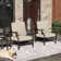 Argirios Metal Patio Chair with Cushions(Set of 2)