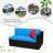 51'' Wide Wicker Patio Sofa with Cushions-1960909032