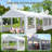 20 ft x 40 ft Galvanized Steel Party Tent - Heavy Duty Wedding Tent with 4 Sandbags-93565542