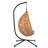 Sturdy Hanging Egg Chair with Stand – PE Rattan, Gray + Brown-133715498-133715499