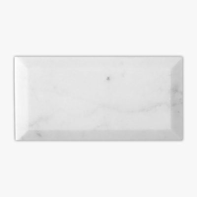 3 in. x 6 in. Marble Tile