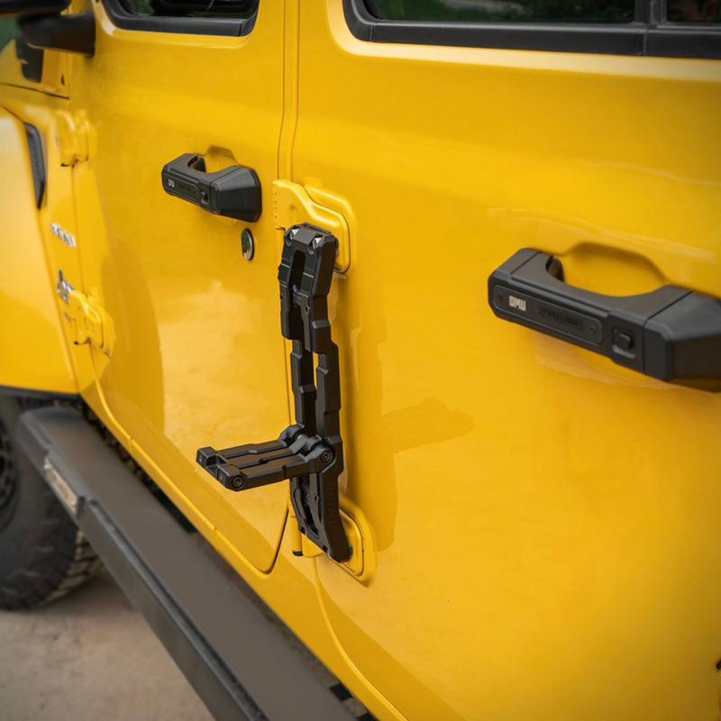 Charnière de porte en aluminium avec charnière de porte pliante compatible avec les modèles Jeep Wrangler JK 2007-2017, Jeep Wrangler JL 2018-2025 et Gladiator Jeep 2020-2025