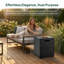 Table d'appoint avec couvercle de réservoir de propane MGO, conception 2 en 1, réservoir 20 lb, capacité de 100 lb, résistant aux intempéries, sans assemblage