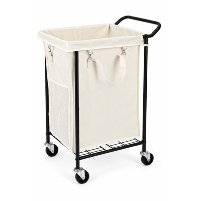 150-Liter Laundry Basket Cart with Locking Casters