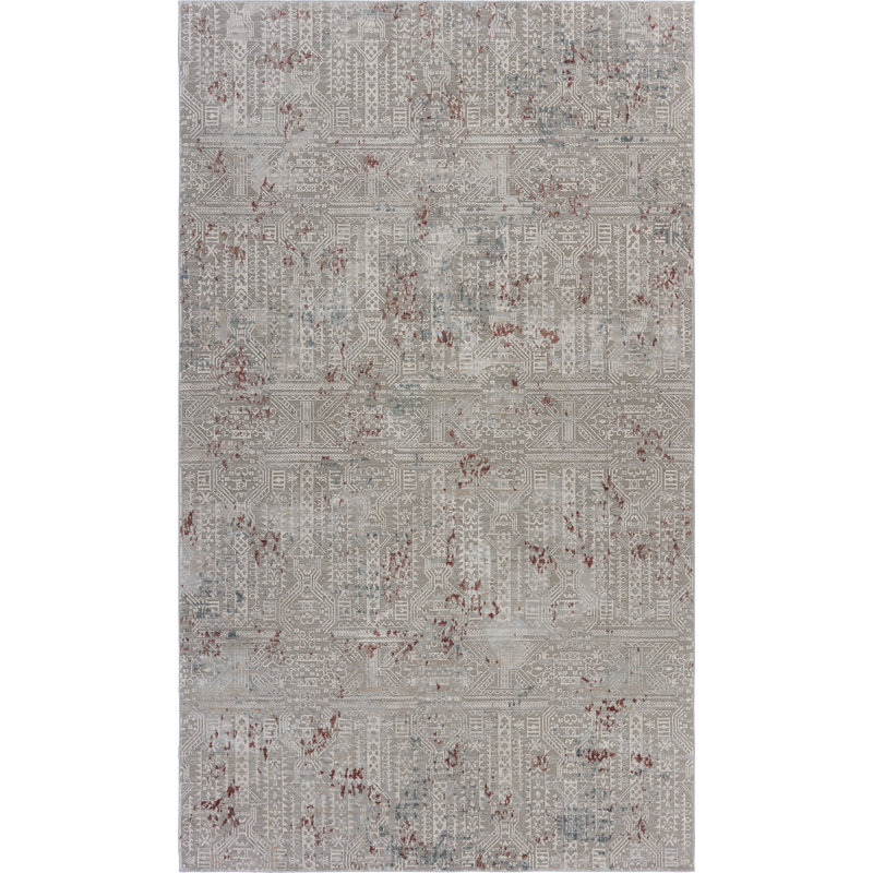 Tapis décoratif gris Touffeté à la main Walden, Tapis de couloir : 2 pi 2 po x 7 pi 7 po