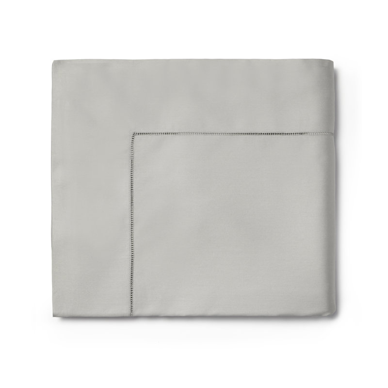 Fiona Sateen Flat Sheet, Gray, Twin Flat Sheet