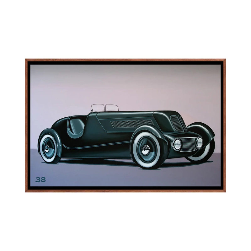 Edsel Ford Model 40 Special Speedster 1934 by Paul Meijering - Floater Frame Gallery-Wrapped Canvas Giclée on Canvas