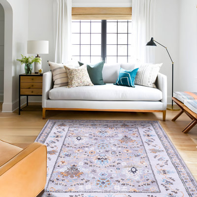 Alviva Chenille Washable Oriental Indoor Rug
