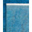 Tapis unique noué à la main Rachal - bleu, 12 pi 4 po x 15 pi 0 po