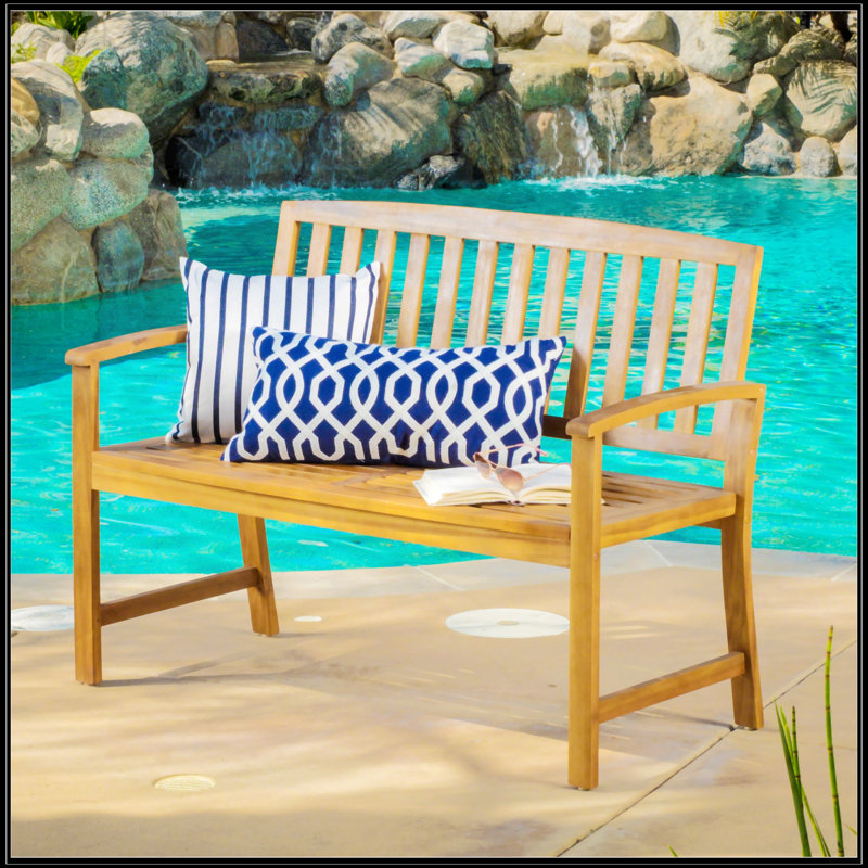 Farmhouse Wood Bench, Teak