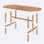 Table de salle à manger en bois de hêtre massif Beverly Hills-1714581171
