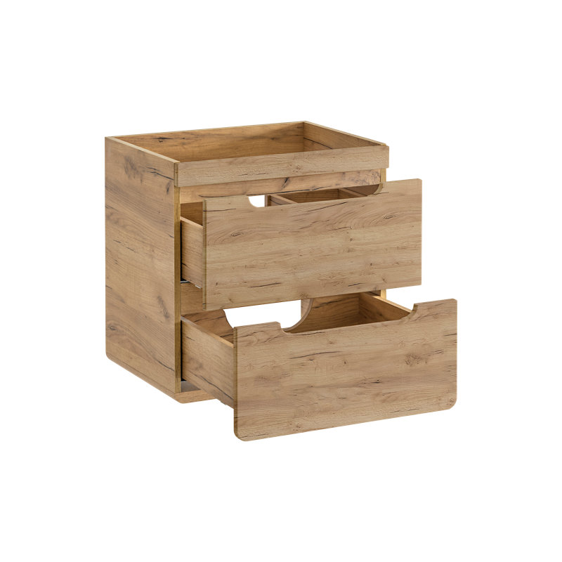 Bulwell 60cm Single Bathroom Vanity Base Only in Brown