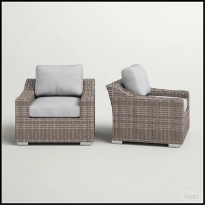 Chaise de patio avec coussins 2