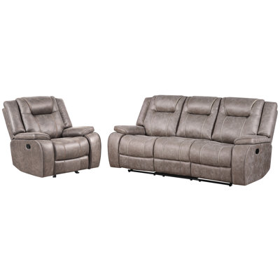 Brana Manual Reclining Sofa And Recliner