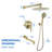 Rain Shower System With Tub Spout 3 Function Shower Faucet Set Contain 10 Inch Shower Head And Handheld Shower Trim Kit Valve Cartridge Included-125522653