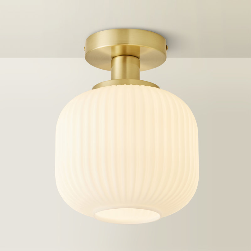 Calpe Glass Flush Mount, No