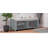 Distressed Shutter Storage Bench with Acacia Veneer for Retro Charm for Living Room, Entryway ()-328384136