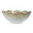 Stoneware Flower Bowl with Reactive Glaze