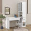 Meuble-lavabo polyvalent avec miroir, station de charge, 3 tiroirs, 2 armoires et 8 rangements cachés