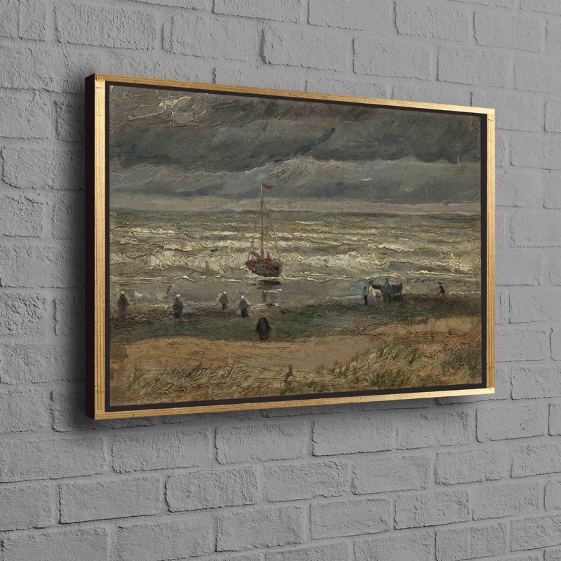 Print on Canvas, Framed Print without Mat, Gold, 20 cm H x 30 cm W