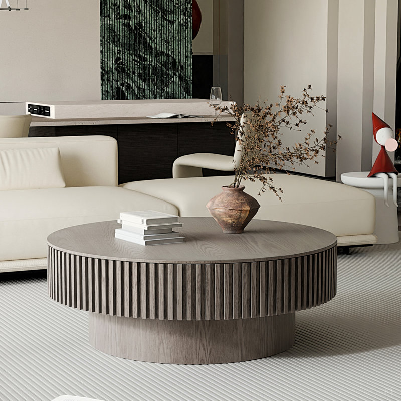 Wood Coffee Table with Storage