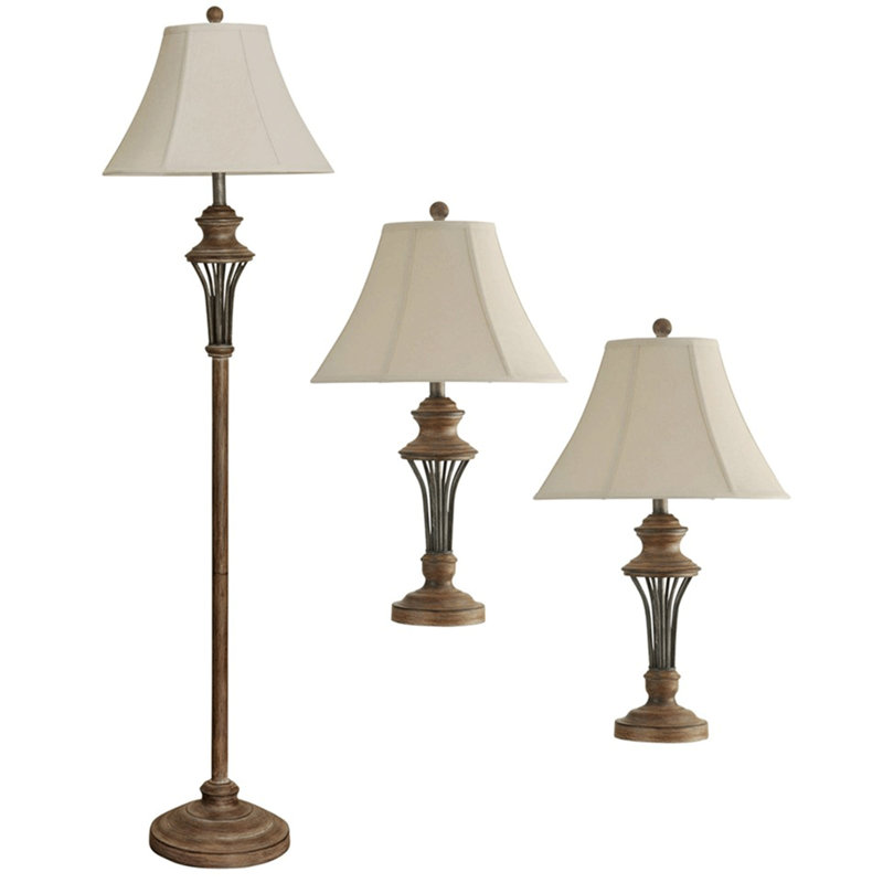 Brown Traditional Floor Lamp