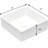 15X15 Inch White Ceramic Vessel Sink For Bathroom - European Inspired Modern, Low Water Absorption, Above Counter Mount Square 15X15x5.5 Inch, Smooth And Shiny, Stain , Ideal Office