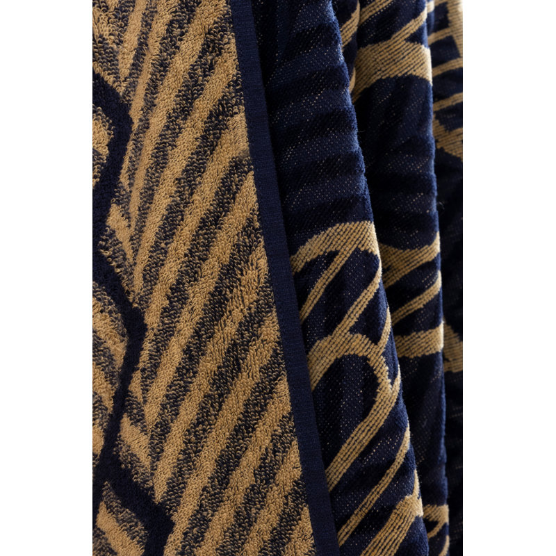 Turkish Cotton Beach Towel, Navy