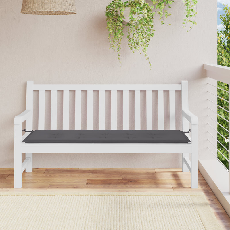 Outdoor Seat Cushion, Anthracite, 1.2" H x 59.1" W x 19.7" D