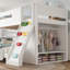 Lits modernes avec rangement, lit simple en bois sur lit double pour enfants