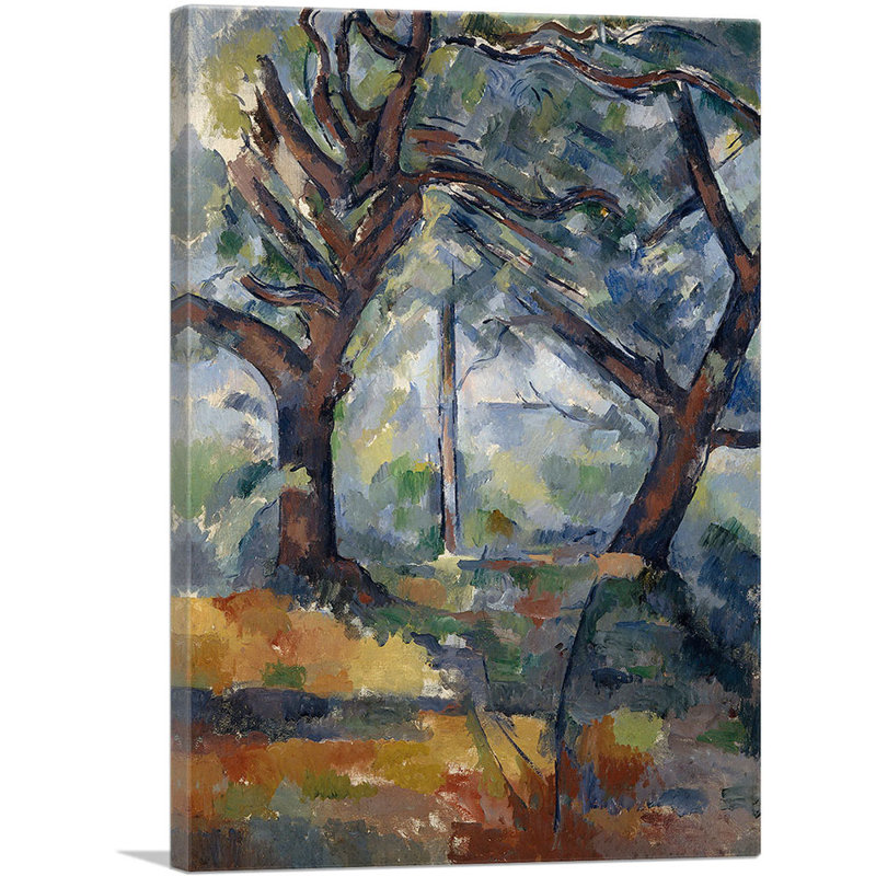Les grands arbres, 1904 - impression, H 26 po x l 18 po x P 1,5 po