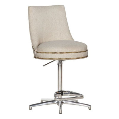Vesper Swivel Upholstered Adjustable Height Counter Stool