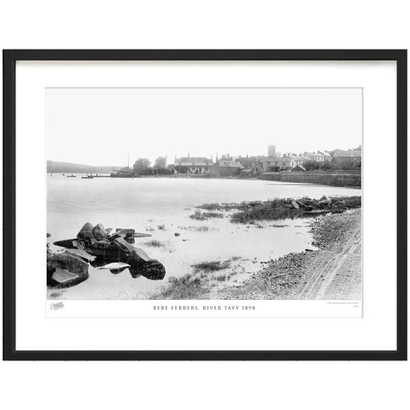 Bere Ferrers, River Tavy 1898 - Single Picture Frame Print, 28cm H x 36cm W x 2.3cm D