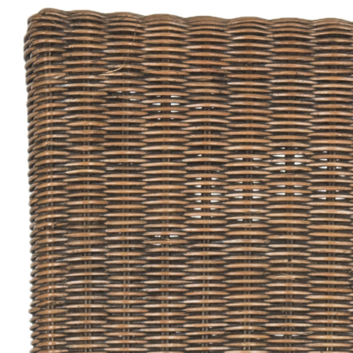 Odette High Back Brown Rattan Dining Chair Set