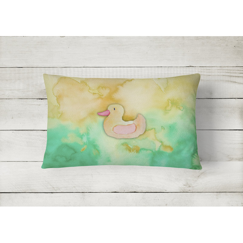  Coussin lombaire en caoutchouc avec aquarelle Duckie