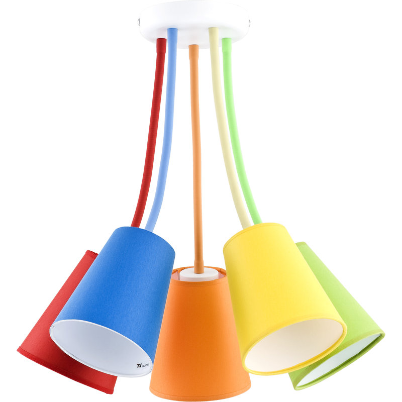 Laaibah 5 - Light Cluster Pendant, Multi-colour, White