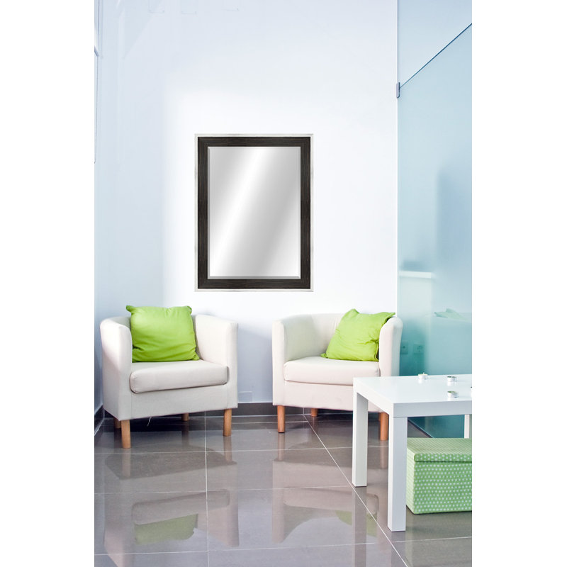 Bois naturel, 34,5 po x 28,5 po, Blanc / noir