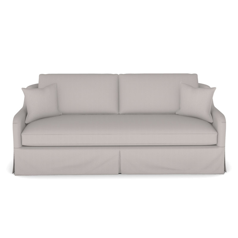 Fisher Waterfall Skirt Bench Seat Sofa, Navada Granite