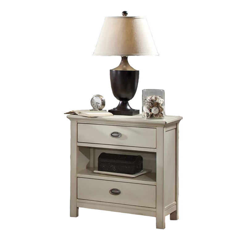 Bedfo 28'' W Solid Wood Nightstand