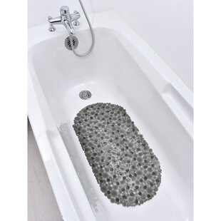 Tranquil Beauty 21 X 21 Clear Gray Square Non-slip Shower And Bath Mats  With Suction Cups Ideal For Kids & Elderly : Target