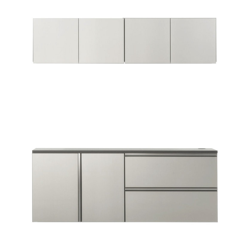 Metallic Garage Cabinet Set C 5Piece