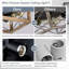 Plafonniers encastrés en bois, plafonnier noir à 4 lumières de style ferme près du plafond pour îlot de cuisine, salon, chambre, couloir, buanderie, entrée