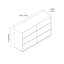 140 cm W Chest of 6 Drawers