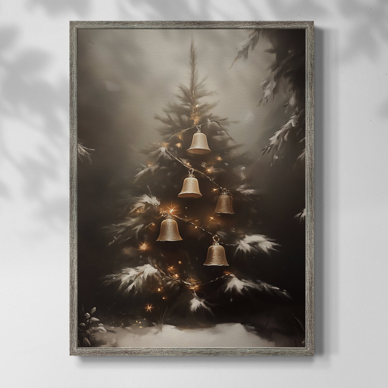 Art des Fêtes de Noël - série 2-CCGCLXVI, reproduction encadrée - bois massif, H 15 po x l 12 po