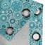Rideau de fenêtre décoratif à 2 panneaux et à œillets Latitude Run®, 50 po, turquoise et blanc-535036654