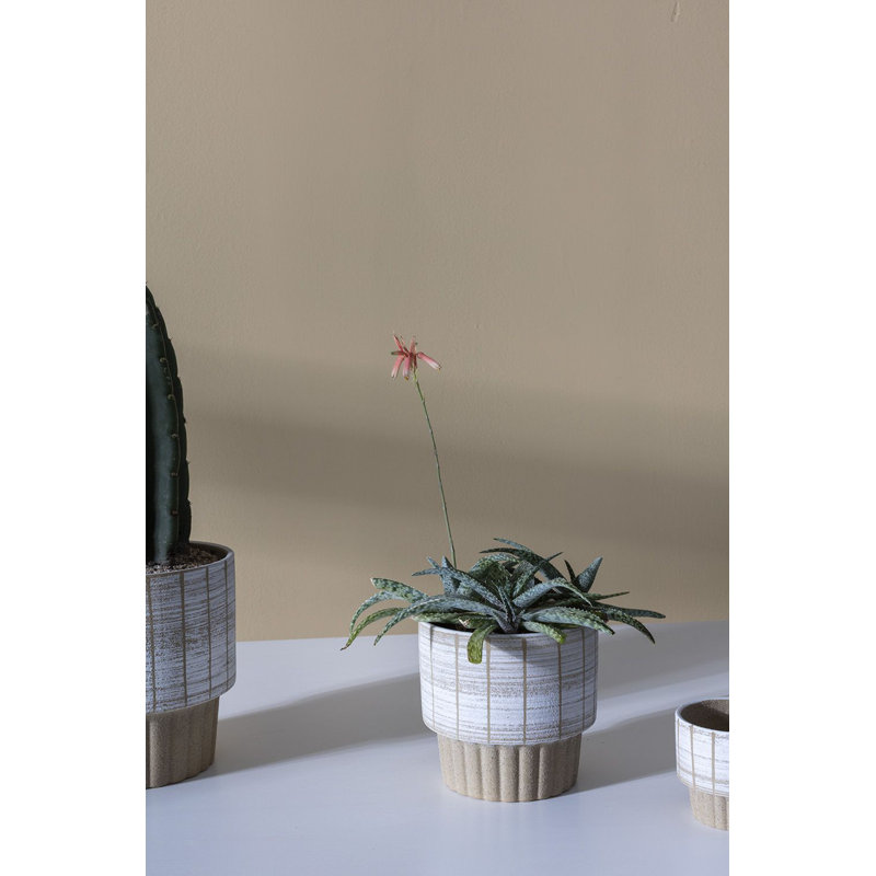 Pot de fleurs en céramique Kiannah, H 5,25 po x l 5,25 po x P 5,25 po