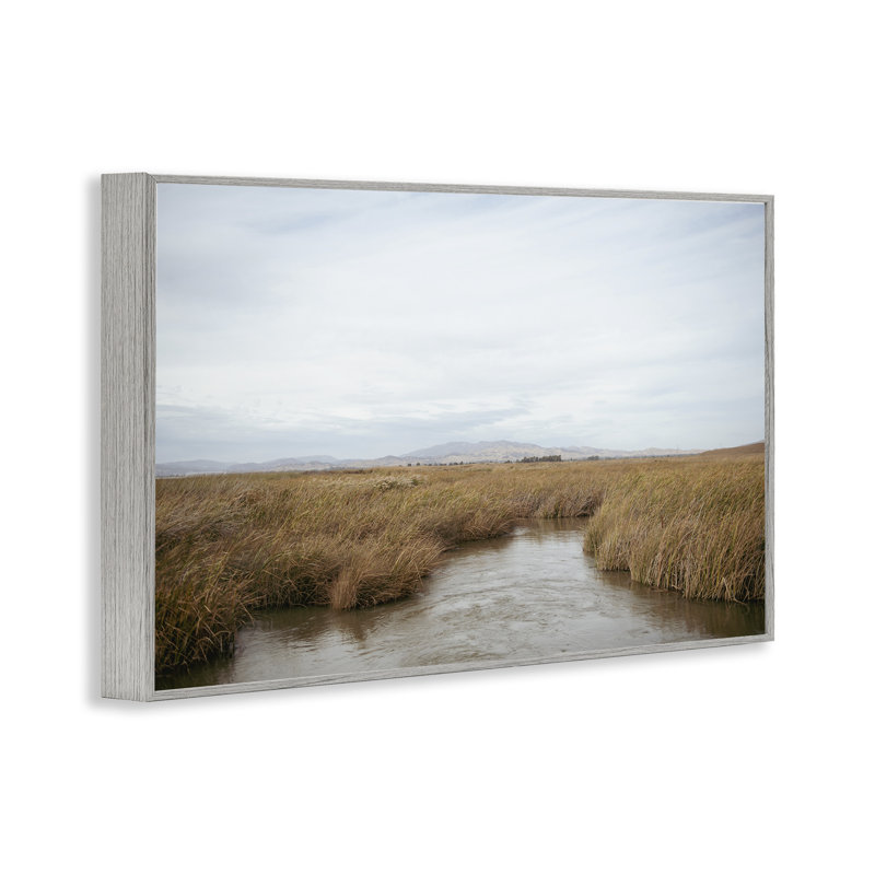  «Marshland Stream View», estampe numérique par Crystal Lynn Collins, Estampe numérique Farmhouse, H 12 po x l 18 po