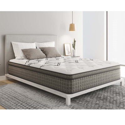 Cooling Copper Conforming Hybrid Mattress with Luxurious Euro-Top for a Comfortable and Rejuvenating Sleep, Certified for Safety and Sustainability